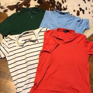 Lot of Four Ralph Lauren polos size large!!!
